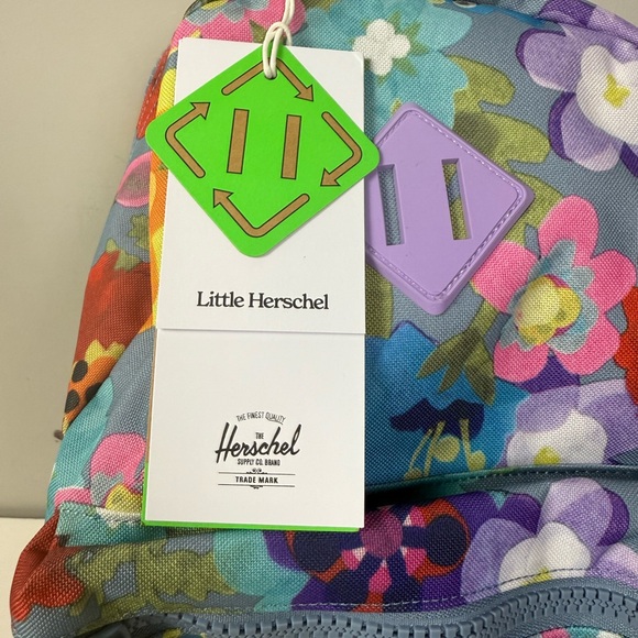 Herschel Supply Company Heritage Little Herschel Backpack Floral Flowers NWT - Picture 3 of 8